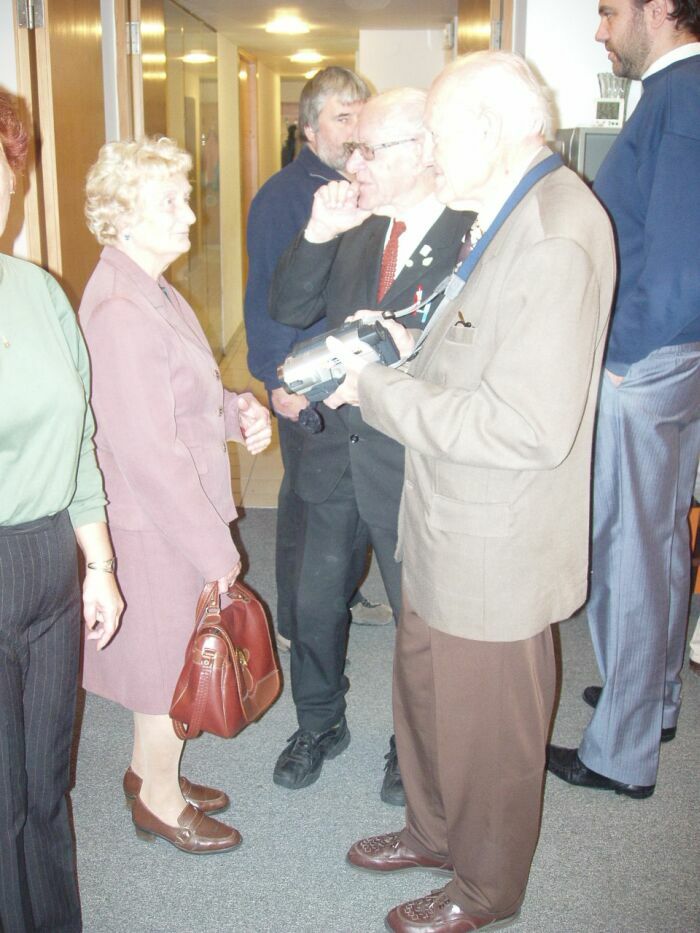 S Galnem a sestrou Vrou na Galnovch 80. narozeninch v Praze