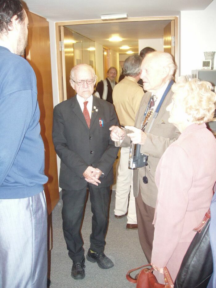 S Galnem a sestrou Vrou na Galnovch 80. narozeninch v Praze